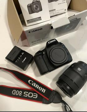 Canon EOS 80D 242 MP Digital SLR Camera Black with E