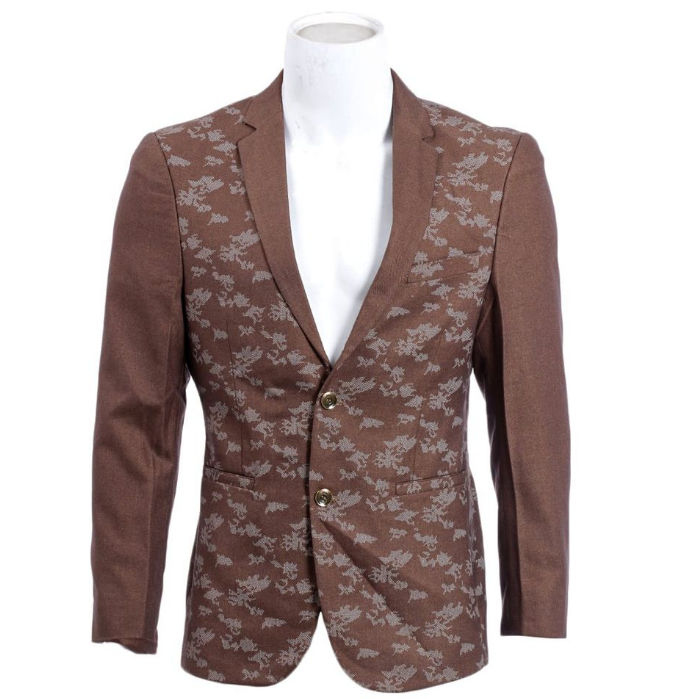 Abstract Printed Blazer Coat For Men