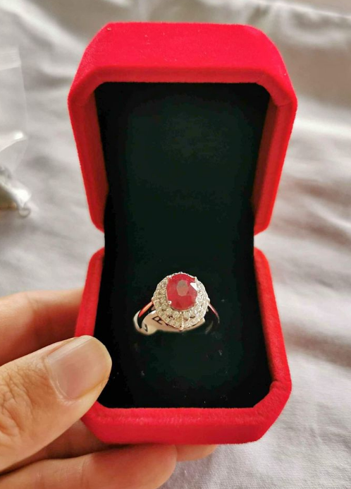 Ruby Sliver Ring for sale