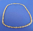 9ct. Yellow gold necklace 48 cm.