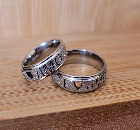 Rings for couples Hypoallergenic never rusts