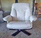 Leather swivel chair