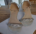 Silver heels Betts. Size 8. Excellent condition