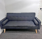 Artiss 3 Seater Fabric Sofa Bed - Charcoal