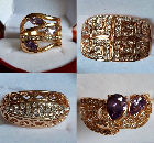 Beautiful jewelry. Rings size 17.3 cm.