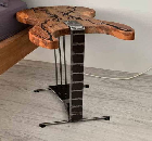 Handmade table in the shape of a guitar