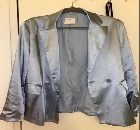 Blazer bleu satin