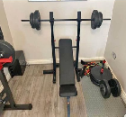 Home gym setup 100kg in weights