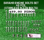 KAWASAKI BARAKO ENGINE BOLTS SET (46 pcs)