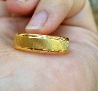 24k gold ring