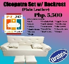 Cleopatra set with backrest (leather)