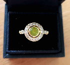 18ct Gold Diamond and Peridot Ring