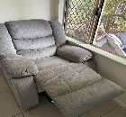 Grey comfy recliners