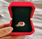 Ruby Sliver Ring for sale