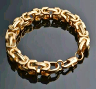 Beautiful thick gold plated bracelet