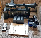 sony hxr-nx5e video camera 2 batterys charger boxed remote